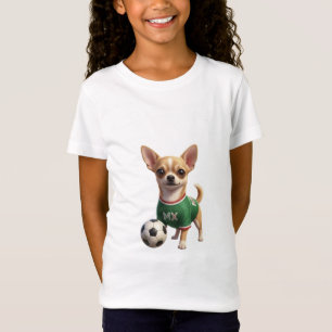 Cute 3D Chihuahua Dog Soccer Mascot MX Jersey T-Shirt