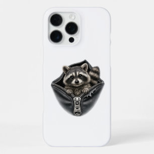 Cute 3D Racoon in Pocket Phone Case
