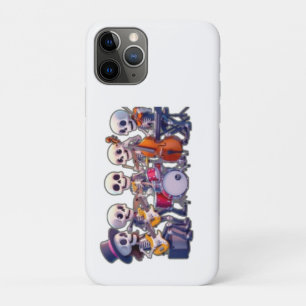 Cute 3D Skeleton Music Band – Adorable Cartoon Con iPhone 11 Pro Case