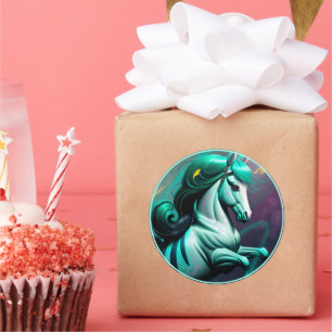 Cute 3D Spirit Pony 24 Classic Round Sticker