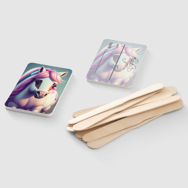 Cute 3D Spirit Pony 2 Hand Fan (Non-assembled)