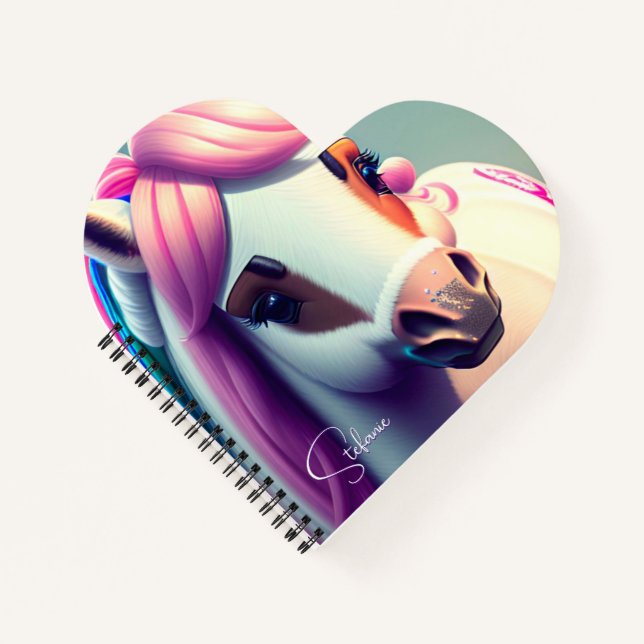 Cute 3d Spirit Pony 2 Notebook (Front)