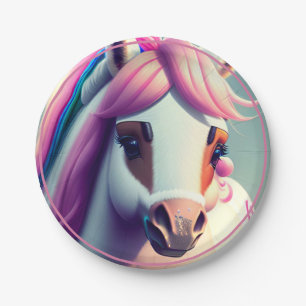 Cute 3D Spirit Pony 2 Paper Plate