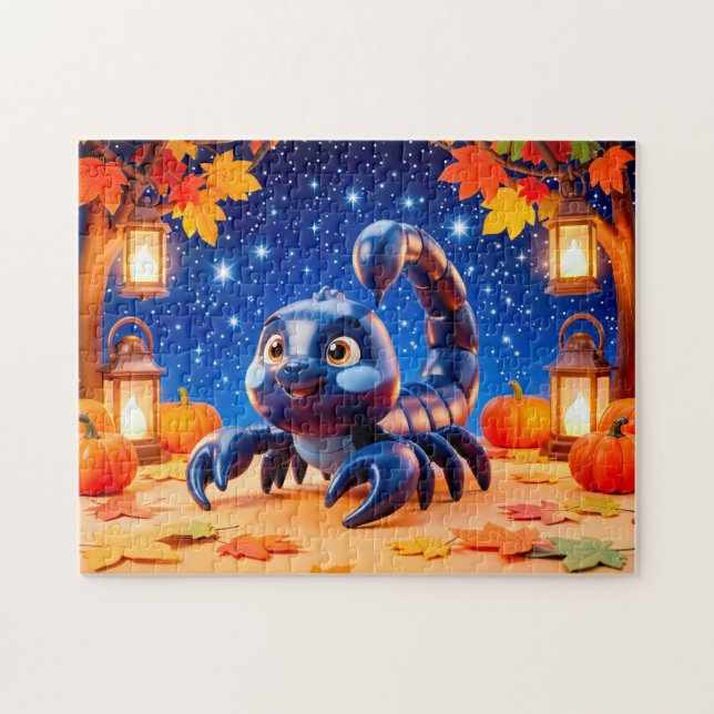 Cute 3D Zodiac Scorpion Character Jigsaw Puzzle (Horizontal)