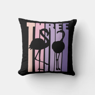 Cute 3rd Birthday Gift I Flamingo I 3 Years Old Cushion