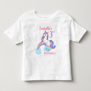Cute 3rd Birthday Unicorn T-Shirt