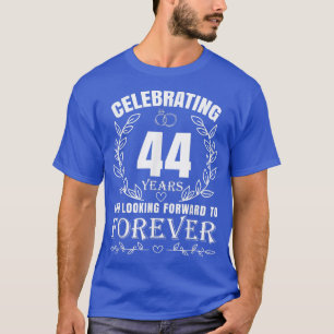 Cute 44th Wedding Anniversary for Couples Married T-Shirt