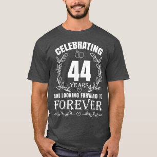 Cute 44th Wedding Anniversary for Couples Married T-Shirt