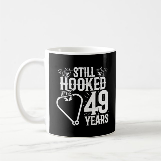 Cute 49th Anniversary Couples Married 49 Years Coffee Mug (Left)
