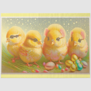 Cute 4 Easter Chicken Collection Tissue Paper