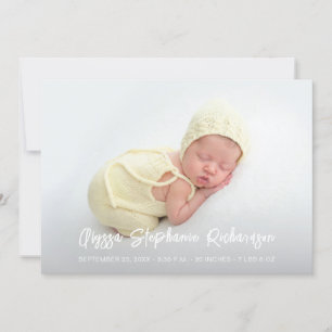 Cute 4 Multi Photo Baby Announcement