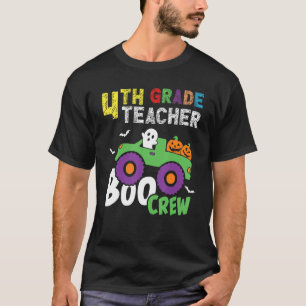 Cute 4th Fourth Grade Boo Crew Teacher Halloween P T-Shirt