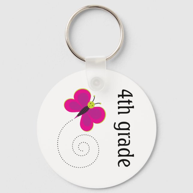 Cute 4th Grade Keychain (Front)