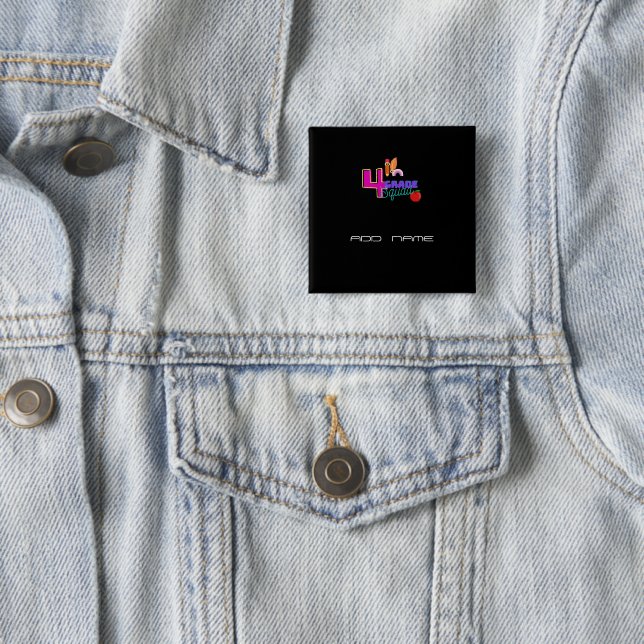 cute 4th Grade Squad Crew back to school 15 Cm Square Badge (In Situ)