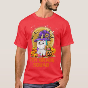 Cute 4th Grade Squad Unicorn Halloween Costume Kid T-Shirt