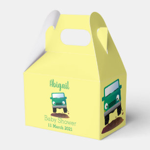 Cute 4X4 offroad vehicle cartoon car Favour Box