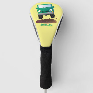 Cute 4X4 offroad vehicle cartoon car  Golf Head Cover