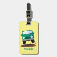 Cute 4X4 offroad vehicle cartoon car
