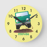 Cute 4X4 offroad vehicle cartoon car