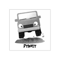 Cute 4X4 offroad vehicle cartoon car