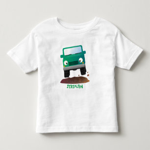 Cute 4X4 offroad vehicle cartoon car Toddler T-Shirt