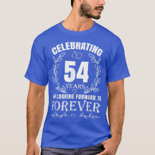Cute 54th Wedding Anniversary for Couples Married T-Shirt