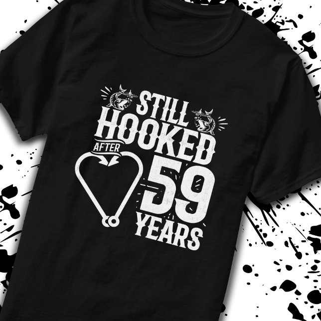 Cute 59th Anniversary Couples Married 59 Years T-Shirt (Creator Uploaded)