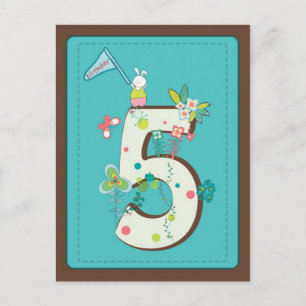 cute 5 birthday card