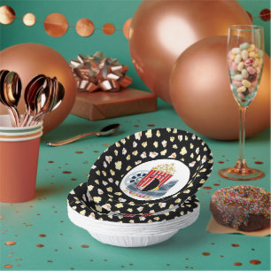 cute 5th Birthday movie theatre party  Paper Bowls Plate