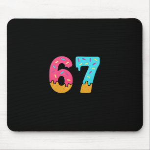 Cute 67 Six Seven Ice Cream Drip Sport 78 Fun Maso Mouse Mat