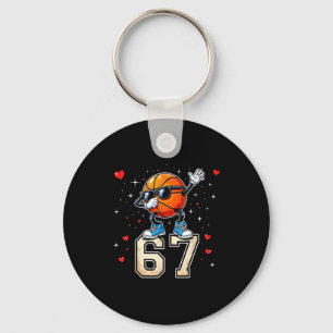 Cute 67 Six Seven Sunglasses Dabbing Key Ring