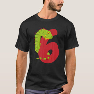 Cute 6 Year Old Lizard Reptile Animal Lover Fan 6T T-Shirt