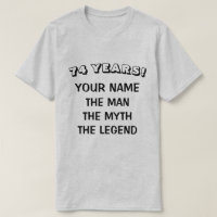 Cute 74th Birthday shirt for legendary men