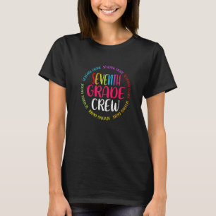 Cute 7th Grade Crew Teacher Students Back To Schoo T-Shirt