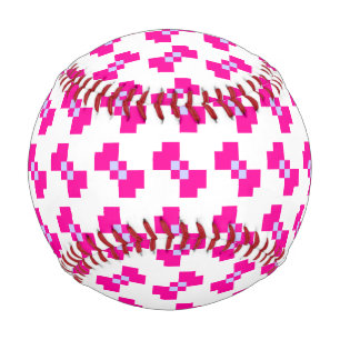 Cute 8 Bit Pixel Bow Baseball