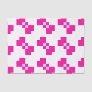 Cute 8 Bit Pixel Bow Tissue Paper