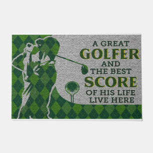 Cute A Great Golfer And His Best Score Rug