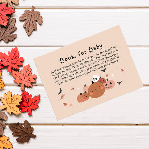 Cute A Little Boo Halloween Books for Baby Enclosure Card