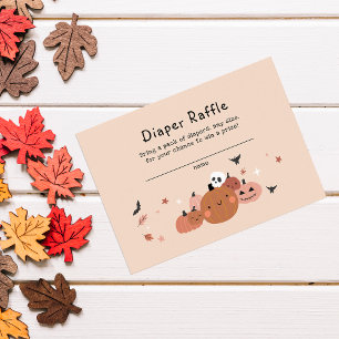  Cute A Little Boo Halloween Diaper Raffle Enclosure Card
