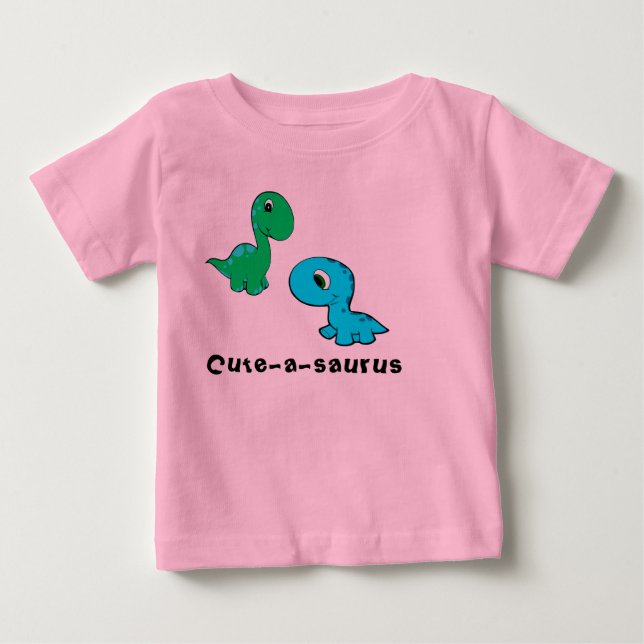 Cute-a-saurus cute dinosaur shirt (Front)