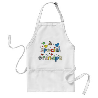 Cute A Special Grandpa Greeting Text Expression Standard Apron
