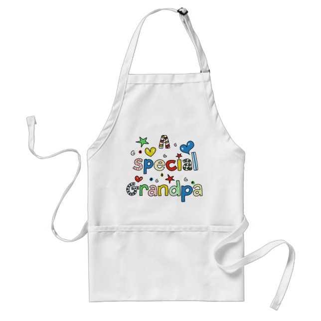 Cute A Special Grandpa Greeting Text Expression Standard Apron (Front)