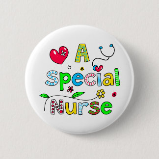 Cute A Special Nurse Greeting Text Expression 6 Cm Round Badge