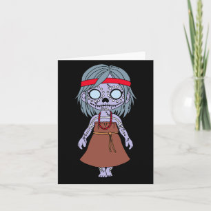 Cute Aboriginal Australian Zombie Note Card