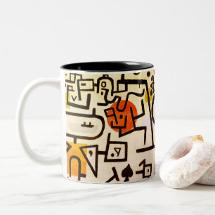 Cute abstract art print fun mug