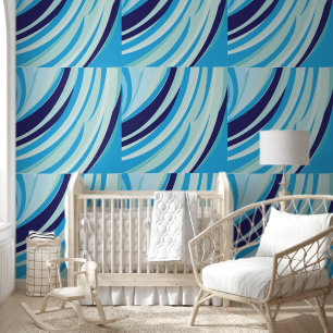 Cute Abstract Blue Diagonal Stripe Wallpaper