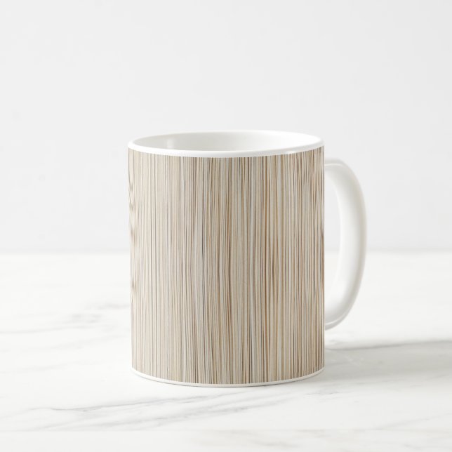 Cute abstract brown lines design coffee mug (Front Right)