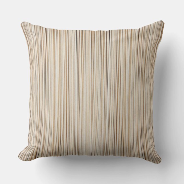 Cute abstract brown lines design cushion (Front)