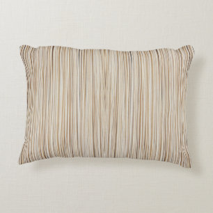 Cute abstract brown lines design decorative cushion