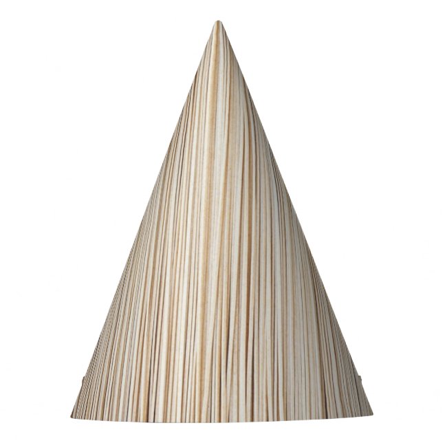 Cute abstract brown lines design party hat (Front)
